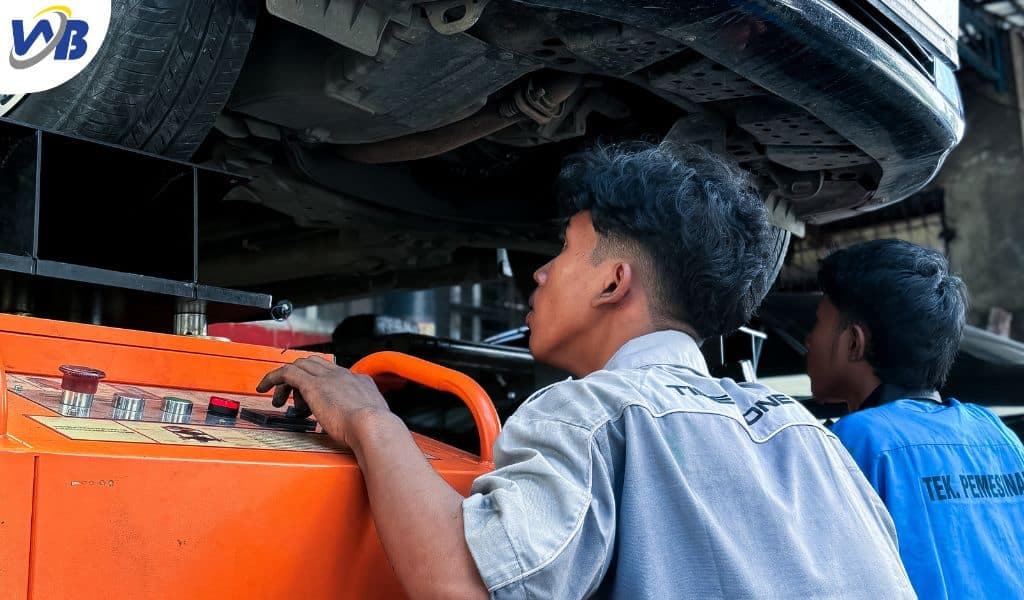 Bengkel Kaki Kaki Termurah di Depok dengan Kyoto Shaking Machine